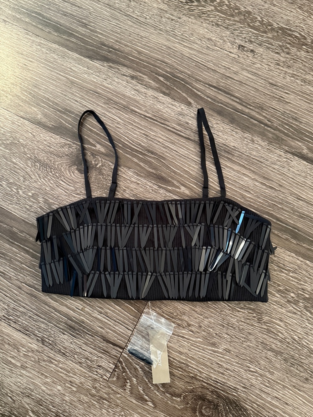 J. Crew Collection sequin bralette New